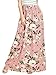 TECREW Women's Floral Print High Waist Full Length Boho Maxi Long Skirt with Pockets