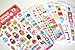 ONOR-Tech 6 Pieces Sheets Lovely Yummy Friends Decorative Adhesive Sticker Tape / Kids Craft Scrap booking Sticker Set for Diary, Album