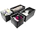 Sorbus® Foldable Storage Drawer Closet Dresser Organizer - 6 Piece Set (Black)
