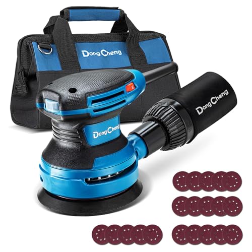 Dong Cheng 5-Inch Random Orbital Sander 3.2A 12800OPM Electric Palm Sander, 6
