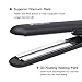 Miuphro Steam Hair Straightener, Salon Hair Straightening Iron with Titanium Plate + Adjustable Temperatures +Locking Switch, Heats up Fast+ Portable Professional Vapor Flat Iron