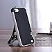 LoHi Case for iPhone 5s/5/Se, [Extra Front Raised Lip] Hybrid Impact 3 Color Shockproof Rugged Soft TPU Hard PC Bumper Cover - Black
