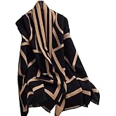 FairyCity Women's Soft pashmina Shawl Oversized Winter Warm blanket Scarf Long Cashmere Shawls Wraps Geometric patterns