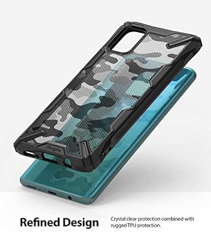 Ringke Fusion-X Compatible with Galaxy A71 Case, Camouflage Design