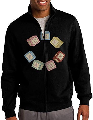 Mens Crybaby Picture Logo Zip Cadet Collar Sweatshirt Hoodies