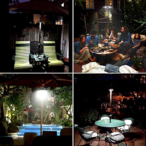 Umbrella Light, Cordless 24 LED Night Lights, Umbrella LED Light, Battery Operated Umbrella Pole Light for Umbrellas, Camping Tents or Outdoor Use