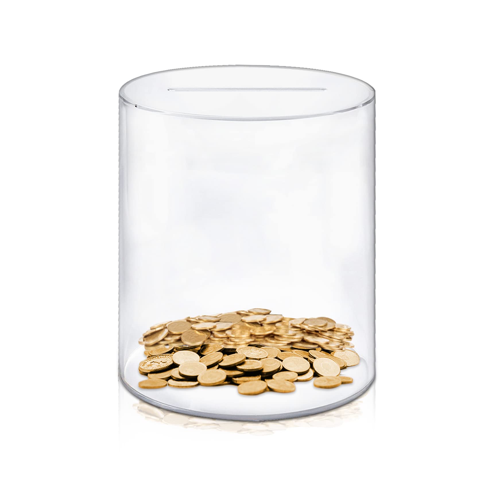 Acrylic Piggy Bank - Break to Open, Smash Money Box for Adults and Kids