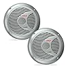 Pyle-150-Watts-65-Inch-2-Way-White-Marine-Speakers-Silver-Color-Set-of-2