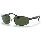 Ray-Ban mens Rb3445 Rectangular Sunglasses