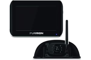 Furrion Vision S Wireless RV Backup Camera System with 7-Inch Monitor, 1 Rear Sharkfin, Infrared Night Vision, Wide-Angle View, Hi-Res, IP65 Waterproof, Motion Detection, Microphone - FOS07TASF