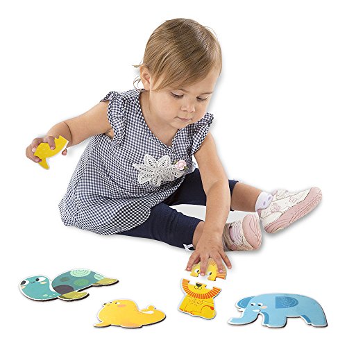 Jar Melo First Puzzle - Marine Animals (4 in 1) , 18 Pieces; Jigsaw Floor Puzzle; Large Puzzles for Kids - Baby Puzzles - Kids Puzzles Age 2, 3,4,5 - Thumbnail 3
