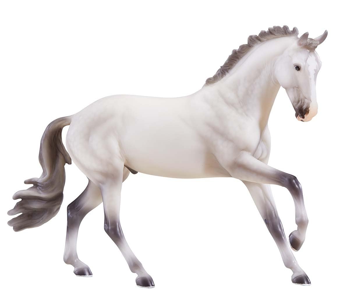 Breyer Traditional Series Catch Me Model Horse | 13" x 11.25" | Horse Toy | 1:9 Scale | Model #1806,White, Grey
