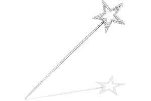 GENERIC 13 Inches Fairy Wand Star Wand Princess Angel Wands, Angel Star Magic for Birthday Party Wedding Christmas Cosplay