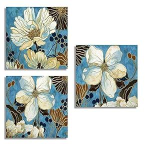 3 Piece Canvas Wall Art for Living Room Bedroom Home Artwork Popular Art Paintings Ready to Hang - 12"x12"x3 Panels