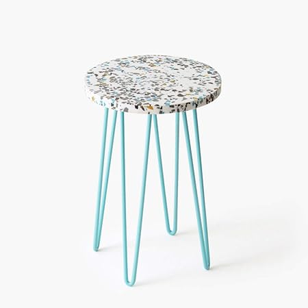 Casa Decor Speckled Rainbow Plant Stand Blue Balcony, Living Room and Hallway Space Decor Outdoor