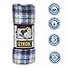 OTRON Premium Pet Blanket - Classic Plaid Fleece Throw For Dogs Of All Kinds & Sizes - 3 Colors & 3 Sizes To Choose From - [Blue] - [60 in x 40 in (155 x 105 cm)]