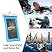 Floating Waterproof Phone Pouch, Cambond 3 Pack Waterproof Phone Case, Transparent PVC Water Proof Cell Phone Pouch Dry Bag with Lanyard for iPhone Xs Max XR X 8 7 6 Plus (Blue+Black+Orange)