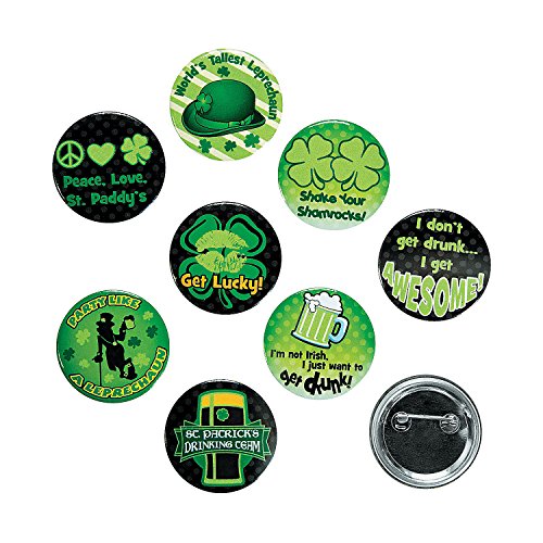 Fun Express St. Patrick's Day Glow in the Dark Buttons