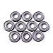 Atoplee 10pcs F686ZZ Flanged Miniature Double Shielded Ball Bearing Pulley (6x13x5mm)