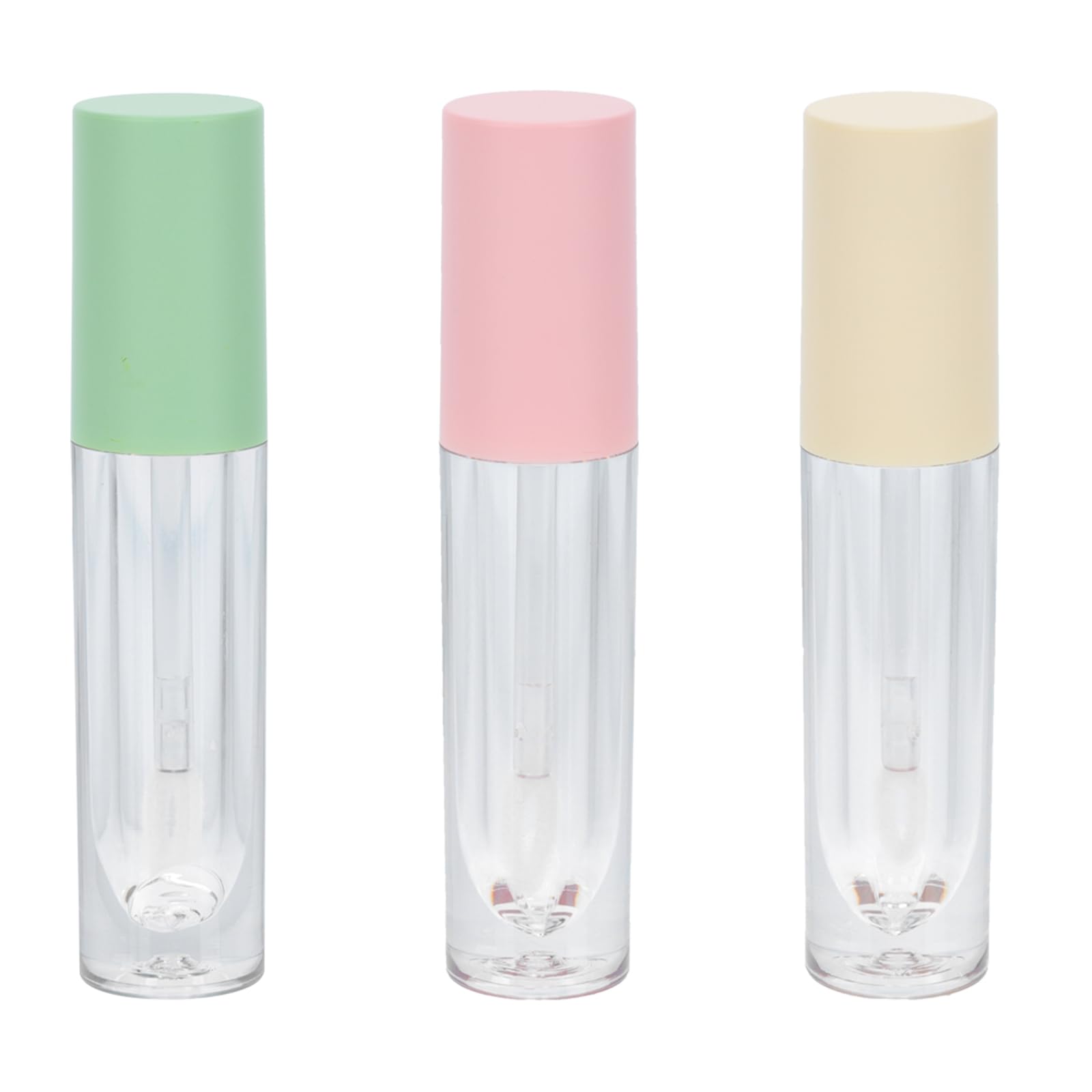 FRCOLOR 3pcs Lip Gloss Lip Gloss Packaging Cosmetics Glass Bottle s Clear Liquid Bottle Empty Tube Clear Glazes Travel Empty Acrylic Filling