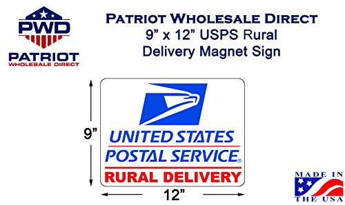 U.S. Mail Rural Delivery Magnetic Car Sign - 9x12 - //coolthings.us