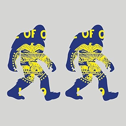 Amazoncom two pack oregon bigfoot sticker vinyl decal sticker or big