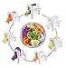 Food and Vegetable Spiralizer Mandoline Slicer: 5 Blade Spiral Chopper Peeler Grater Kitchen Gadgets