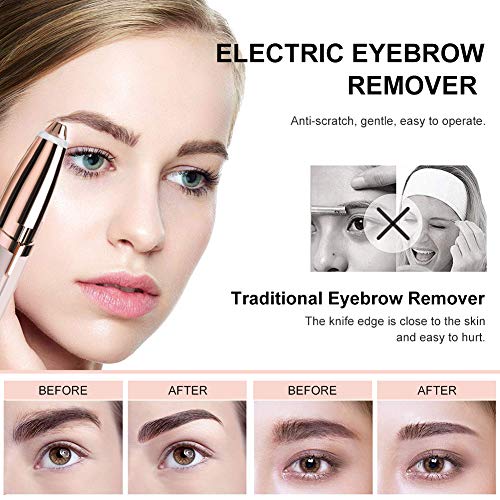 Electric Eyebrow Trimmer, Eyebrow Remover, Painless Eyebrow Epilator
