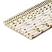 Paper Straws 125 PCS JIANFA-Food Grade Gold Foil Paper Straw Biodegradable Straw for Birthdays,Christmas, Weddings, Baby Showers, Celebrations and Parties