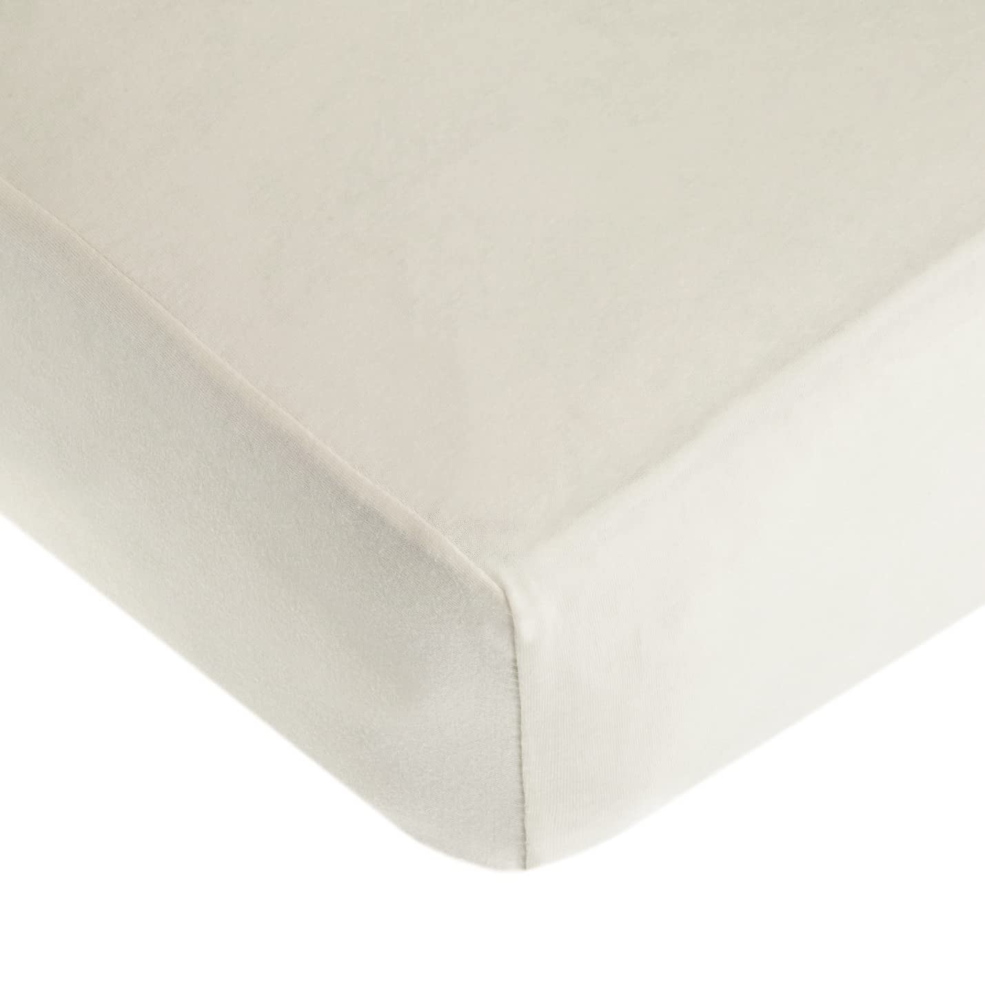 Photo 1 of American Baby Company 100% Natural Cotton Fitted Crib Sheet 52" x 28" - Soft, Breathable, Hypoallergenic & Gentle Toddler Bed Sheet, Ivory, Neutral for Boys & Girls