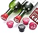 Meluoher Wine Bottle Stoppers Vaccum Saver Caps Wine Accessories Gifts,Set of 6.