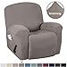 H.VERSAILTEX Super Stretch Recliner Cover Recliner Couch Covers Recliner Chair Cover Form Fitted Non Slip Reclining Slipcovers for Standard Large Recliner, Soft Thick (Taupe - 1 Pack)