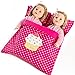 Beverly Hills Reversible Doll twin/friend sleeping bag Fits American girl 18'' Doll