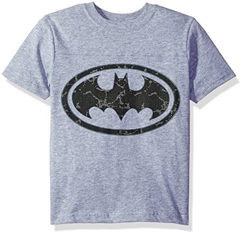 DC Comics Big Boys' Batman T-Shirt, Gray, 8