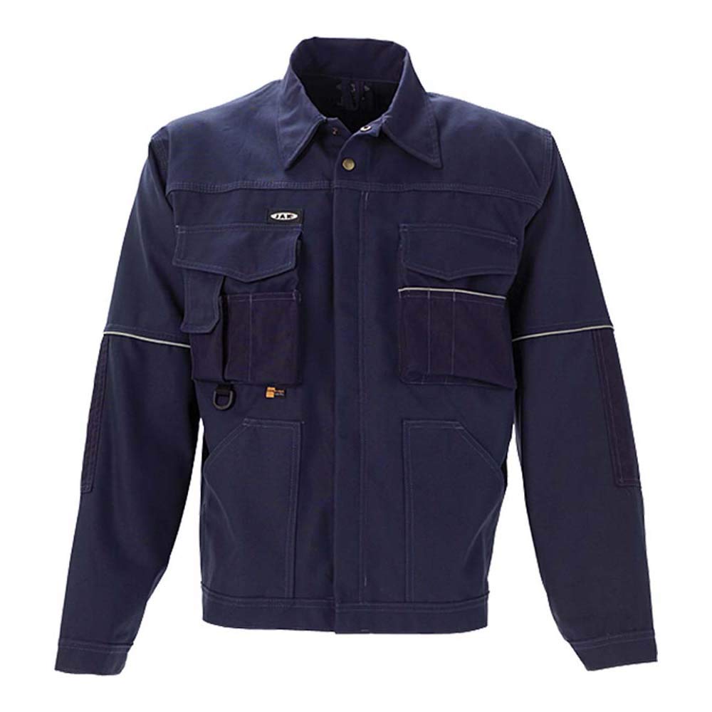 J.A.K. 15020501 Series 1502 60% Cotton/40% Polyester Blouson Jacket, Navy, S Size