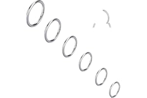 5-6Pcs Hypoallergenic Nose Rings 20G 18G 16G 316L Surgical Steel Earrings Tragus Septum Piercing Nose Hoop Lip Rings Helix Ca