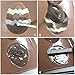 Funshowcase 6-Cavity Patterned Easter Eggs Chocolate Candy Silicone Mold 26.5x16.5x2.5cm, Medium