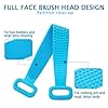 Extra Long Silicone Back Scrubber for Use In Shower, Dual-Sided Body Bath Brush for Exfoliating, Men/Women Deep Clean…