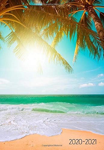 2020-2021: PEACEFUL BEACH! 24 Month 2 Year Pocket Planner | Monthly Calendar with Password Log, Phone Book & Notes Organizer | Jan 2020 - Dec 2021 | Extra Spacious Interior Design for Easy Writing