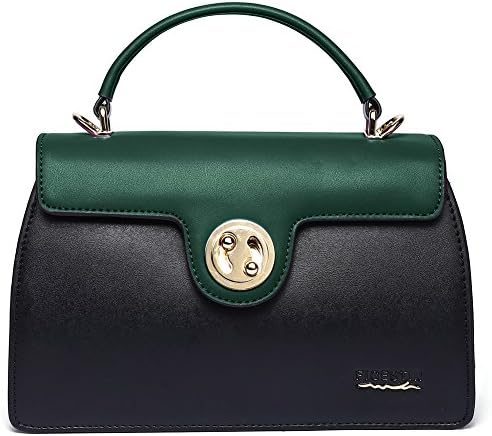 On Clearance - FIGESTIN Women Genuine Leather Designer Handbags Purse Ladies Trapeze Top Handle Tote Satchel Shoulder Crossbody Bags