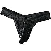 BLESO Mens Sissy Panties Femboy Men's Lace Thong - Feminine Underwear for Men with JJ Sleeve & Egg Pouch Low-Rise Lingerie