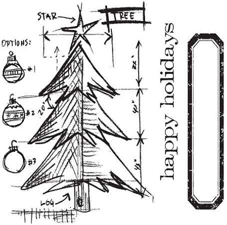 Alberi Di Natale Stilizzati Immagini.Sizzix Framelits Set Da 6 Fustelle Decorative Con Albero Di Natale Stilizzato Design Di Tim Holtz Amazon It Casa E Cucina