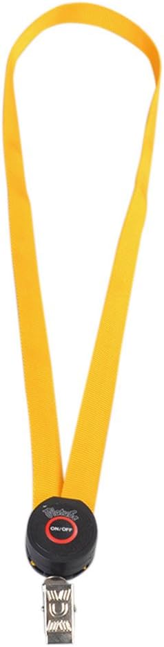 Regard LED Light Up Lanyard key chain Clip Neck Strap ID Badge Necklace Keys Holder Hanging Rope，yellow，As Shown