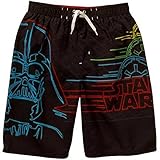 Boys Darth Vadar Star Wars Swim Trunks Swimsuit