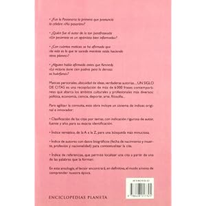 Un siglo de citas (Enciclopedias Planeta) (Spanish Edition)