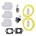 PODOY 530095646 530069247 Air & Fuel Filter with Fuel Line Spark Plug Gasket Primer Bulb for Poulan Cahinsaw Parts P3314 P3416 P3816 P4018 PP3416 PP3516 PP3816 PP4018 PP4218 PPB3416