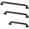 Stardrix Grab Bar Bundle for ADA Compliance, Matte Black Stainless Steel Grab Bar Set for Commercial and Residential Restroom