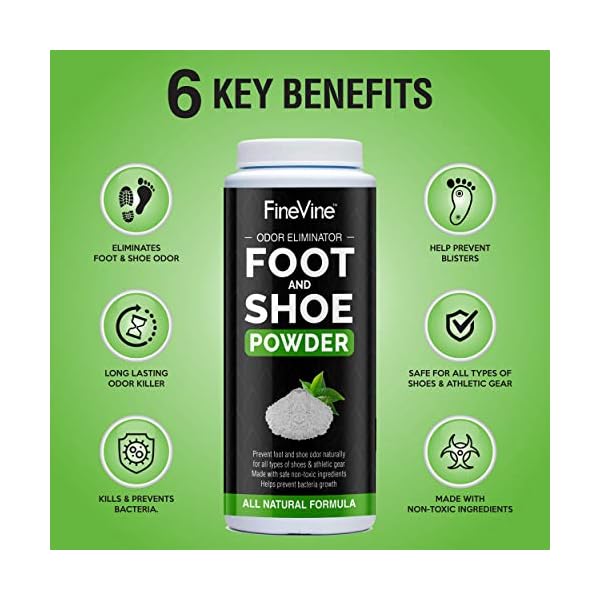 Foot and Shoe Powder Deodorizer and Odor Eliminator Remove Bad