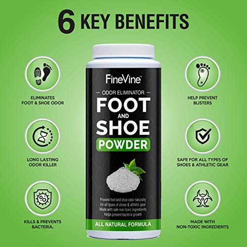 Foot and Shoe Powder Deodorizer and Odor Eliminator Remove Bad