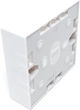 DRUT 1 Gang Surface Mount Back Box Pattress 25mm White BS5733 Electrical Outlet view 3
